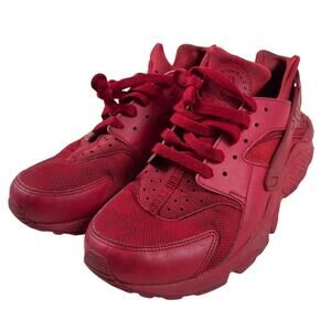 Nike Air Huarache Run Womens Triple Red Athletic Running Shoes Sneakers 9.5
